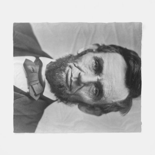 Abraham Lincoln Fleece Deken (Voorkant (Horizontaal))