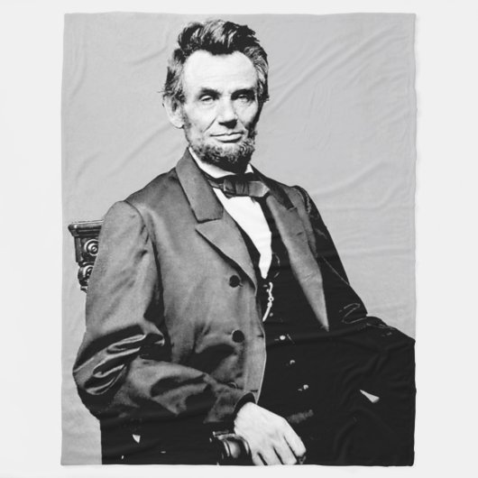 ABRAHAM LINCOLN FLEECE DEKEN (Voorkant)