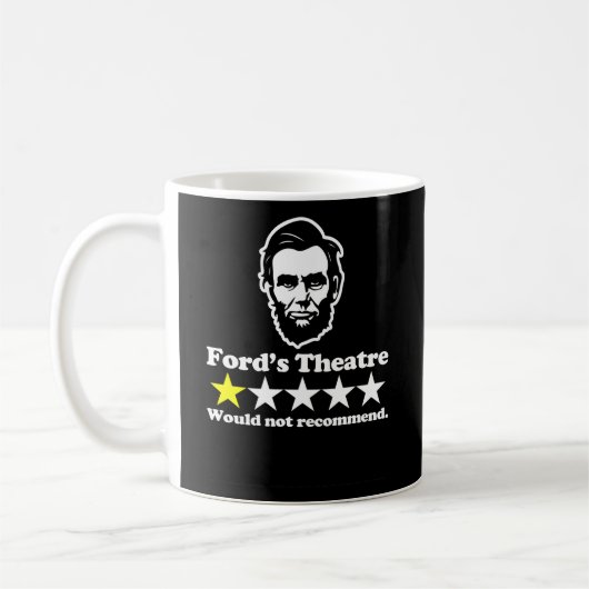 Abraham Lincoln Ford's Theatre Review Gezegde Hist Koffiemok (Links)