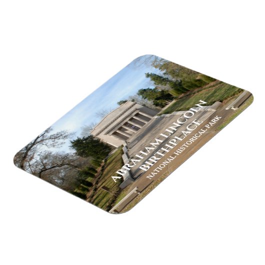 Abraham Lincoln Geboorteplaats Gedenkmagneet Magneet (Linkerzijde)