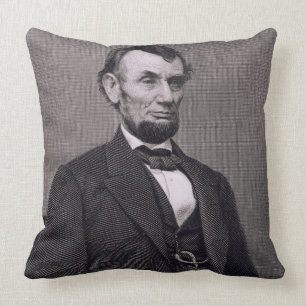 Abraham Lincoln, gegraveerd op een foto van Wil Kussen