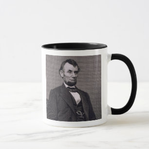Abraham Lincoln, gegraveerd op een foto van Wil Mok