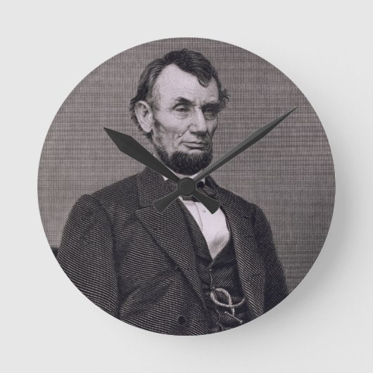 Abraham Lincoln, gegraveerd op een foto van Wil Ronde Klok (Voorkant)