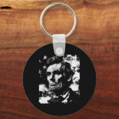 Abraham Lincoln Geschiedenis Leraar President 4e v Sleutelhanger (Voorkant)