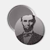 Abraham Lincoln Gettysburg Adres Magneet (Voorkant / Achterkant)