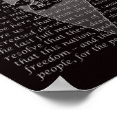 Abraham Lincoln Gettysburg Adres Portret Poster (Hoek)