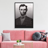 Abraham Lincoln Gettysburg Adres Portret Print (Insitu (Woonkamer))