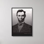 Abraham Lincoln Gettysburg Adres Portret Print (Voorkant)