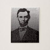 Abraham Lincoln & Gettysburg Adres Puzzle Legpuzzel (Verticaal)