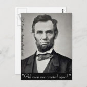 Abraham Lincoln Gettysburg Portret Briefkaart (Voorkant / Achterkant)