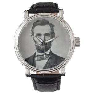 Abraham Lincoln Gettysburg Portret Horloge