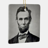 Abraham Lincoln Gettysburg Portret Keramisch Ornament (Rechts)