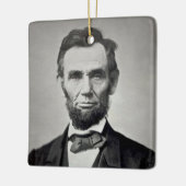 Abraham Lincoln Gettysburg Portret Keramisch Ornament (Links)