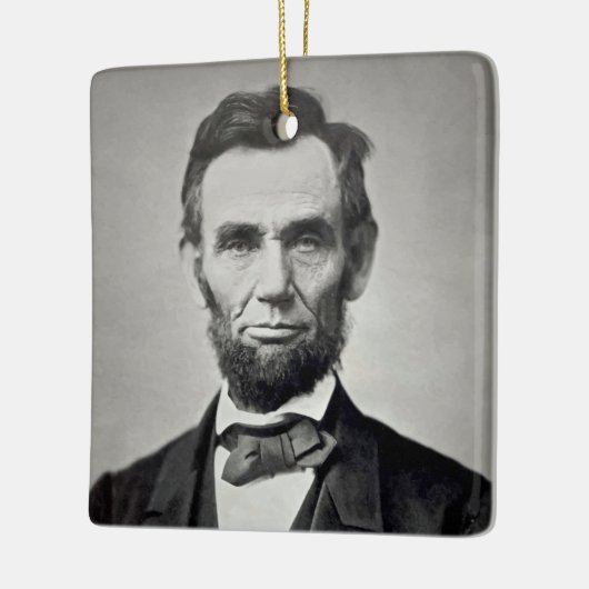 Abraham Lincoln Gettysburg Portret Keramisch Ornament (Links)