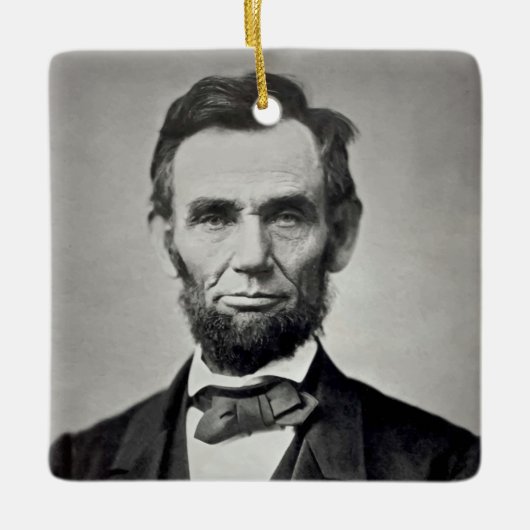 Abraham Lincoln Gettysburg Portret Keramisch Ornament (Voorkant)