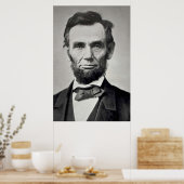 Abraham Lincoln Gettysburg Portret Poster (Keuken)