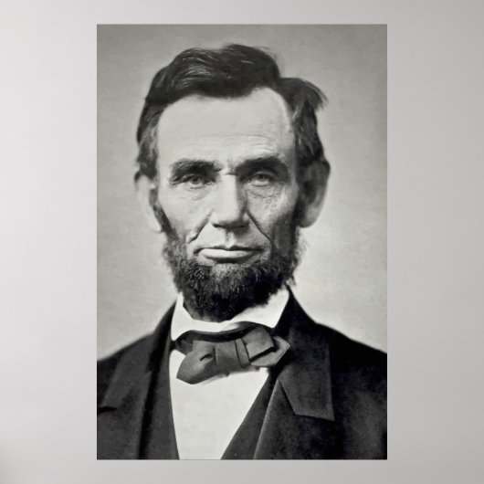 Abraham Lincoln Gettysburg Portret Poster (Voorkant)