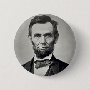 Abraham Lincoln Gettysburg Portret Ronde Button 5,7 Cm