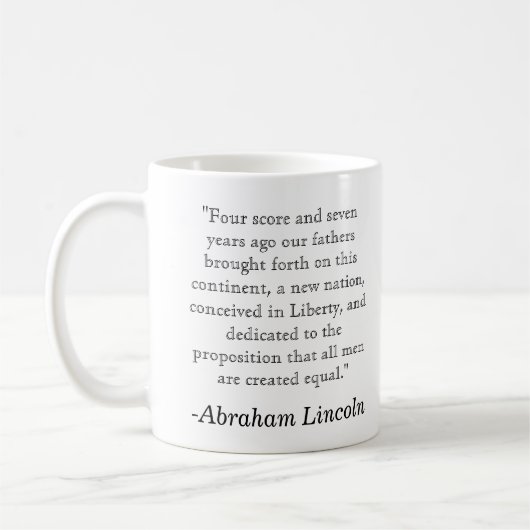 Abraham Lincoln Gettysburg Quote Mok (Links)