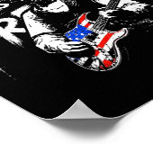 Abraham Lincoln Gitaar spelend 4 juli 250ste Poster (Hoek)