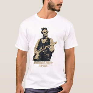 Abraham Lincoln Gitaar spelend 4 juli 250ste T-shirt