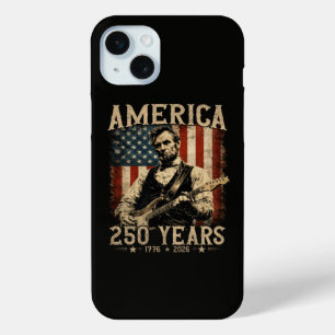Abraham Lincoln Gitaar spelend 4 juli iPhone 15 Mini Hoesje