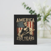 Abraham Lincoln Gitaar spelend 4 juli Kaart (Staand voorkant)