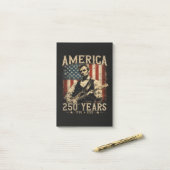Abraham Lincoln gitaar spelend 4 juli Post-it® Notes (Op bureau)