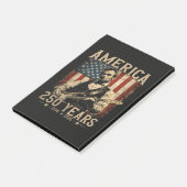 Abraham Lincoln gitaar spelend 4 juli Post-it® Notes (Schuin)