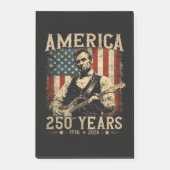 Abraham Lincoln gitaar spelend 4 juli Post-it® Notes (Voorkant)