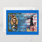 Abraham Lincoln Giving Gettysburg Adres Briefkaart (Voorkant / Achterkant)