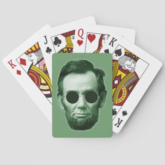 Abraham Lincoln - Groen Pokerkaarten (Achterkant)