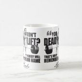 Abraham Lincoln Gym Humor - Deadlift Koffiemok (Center)