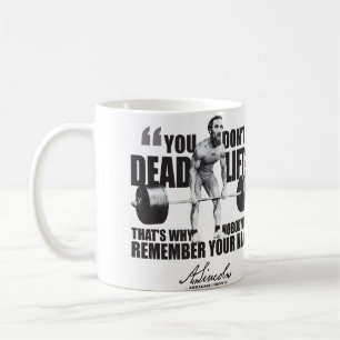 Abraham Lincoln Gym Humor - Deadlift Koffiemok