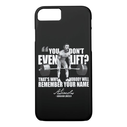 Abraham Lincoln Gym Humor - Lift u zelfs op? Case-Mate iPhone Case (Achterkant)