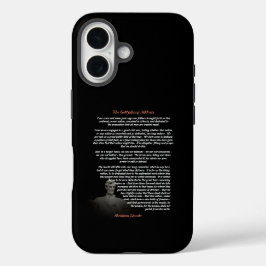 Abraham Lincoln - Het adres van Gettysburg iPhone 16 Hoesje