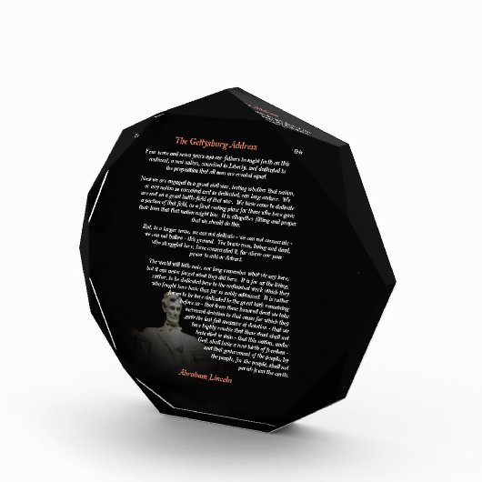 Abraham Lincoln - Het adres van Gettysburg Fotoblokken (Rechts)