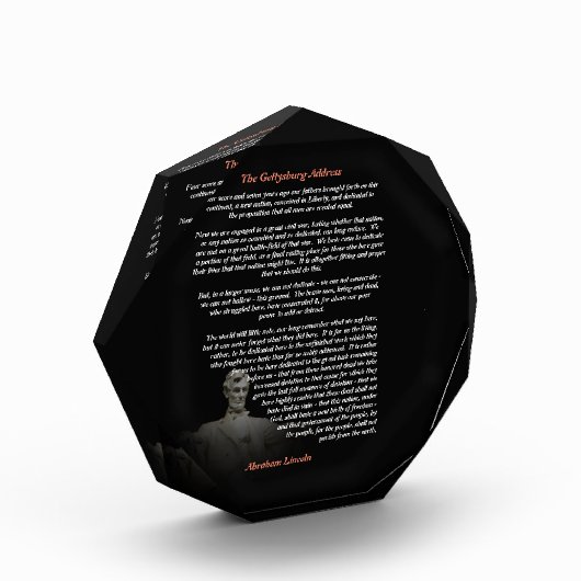 Abraham Lincoln - Het adres van Gettysburg Fotoblokken (Links)