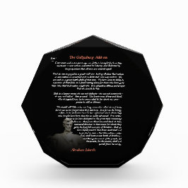 Abraham Lincoln - Het adres van Gettysburg Fotoblokken