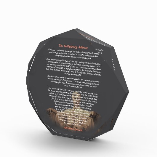 Abraham Lincoln - Het adres van Gettysburg Fotoblokken (Rechts)