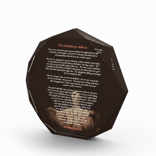 Abraham Lincoln - Het adres van Gettysburg Fotoblokken (Rechts)