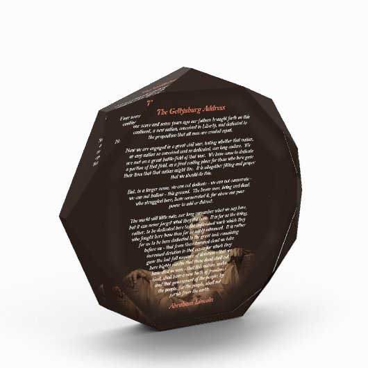 Abraham Lincoln - Het adres van Gettysburg Fotoblokken (Links)