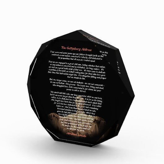 Abraham Lincoln - Het adres van Gettysburg Fotoblokken (Rechts)