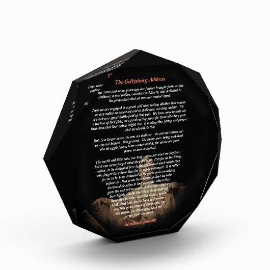 Abraham Lincoln - Het adres van Gettysburg Fotoblokken (Links)