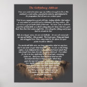 Abraham Lincoln - Het adres van Gettysburg Poster (Voorkant)