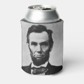 Abraham Lincoln, het zestiende President van Ameri Blikjeskoeler (Blikje Achterkant)