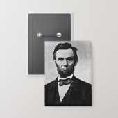 Abraham Lincoln, het zestiende President van Ameri Button (Voorkant / Achterkant)