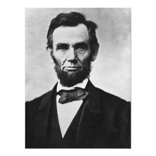 Abraham Lincoln, het zestiende President van Ameri Foto Afdruk (Voorkant)