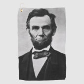 Abraham Lincoln, het zestiende President van Ameri Golfhanddoek (Voorkant)