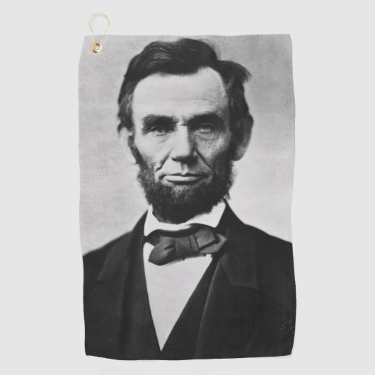 Abraham Lincoln, het zestiende President van Ameri Golfhanddoek (Voorkant)